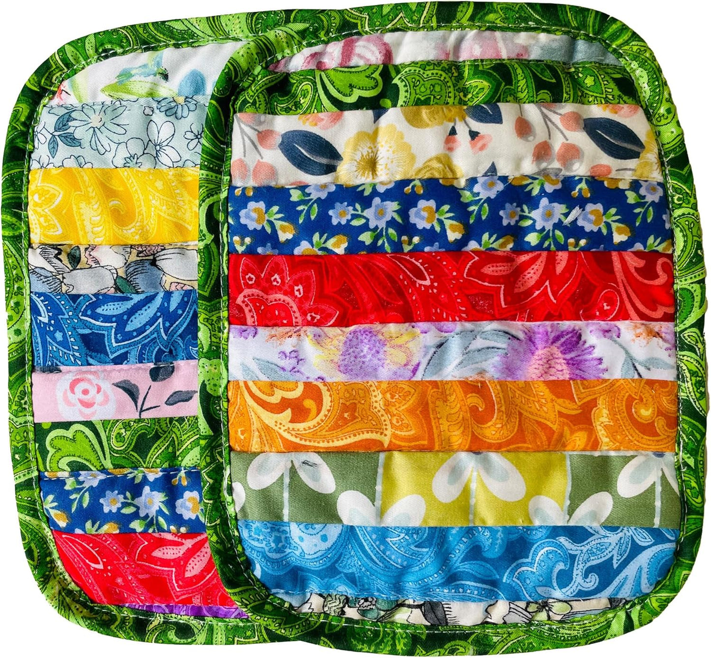 Juego de 2 soportes rectangulares para ollas de cocina 100% algodón