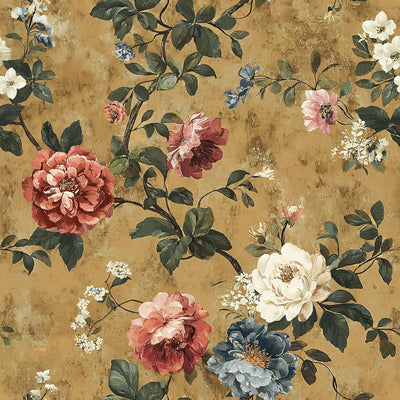 Papel Tapiz Floral Chinoiserie Autoadhesivo 17x118pulg