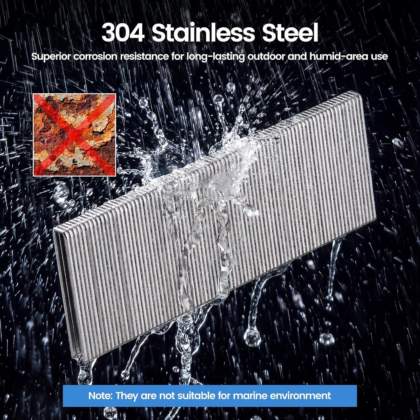 Grapas corona 1/4 pulg acero inox 1600 uds
