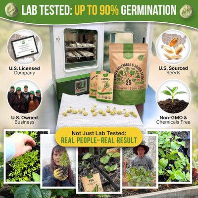 25 Variedades Semillas Vegetales Invierno Hogar 27670 Sin OMG