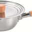 Cacerola Acero Inox 7pulg 1.8qt Mango Madera Tapa Inox