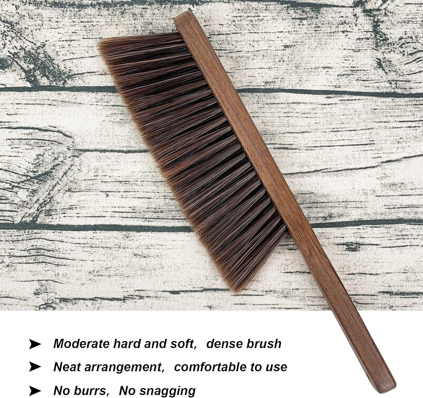 Cepillo limpieza suave para coche cama sofá jardín mango madera