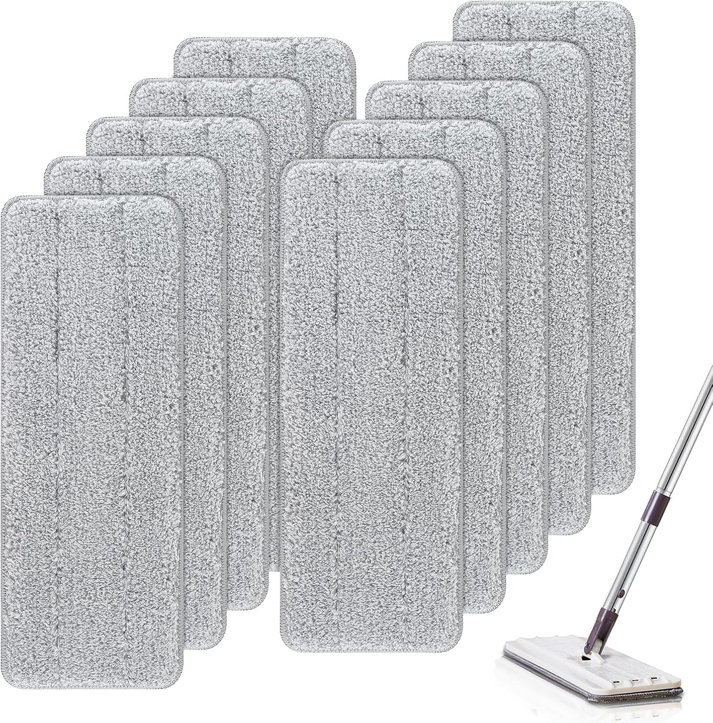 Almohadillas microfibra planas 10pzas 13x4.9pulg comp Tethys