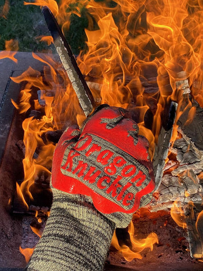Guantes barbacoa resistentes 1472ºF Kevlar Nomex