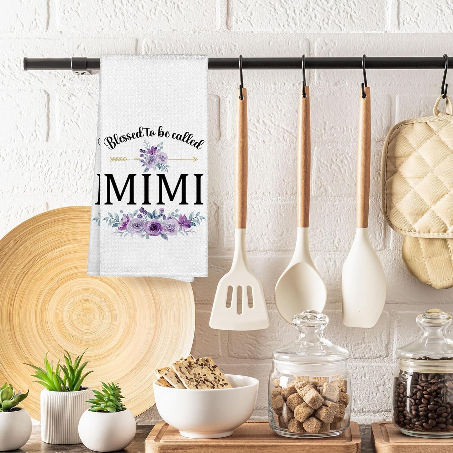 Toallas de cocina decorativas Mimi Gifts 16 x 24 pulgadas regalo dia madre