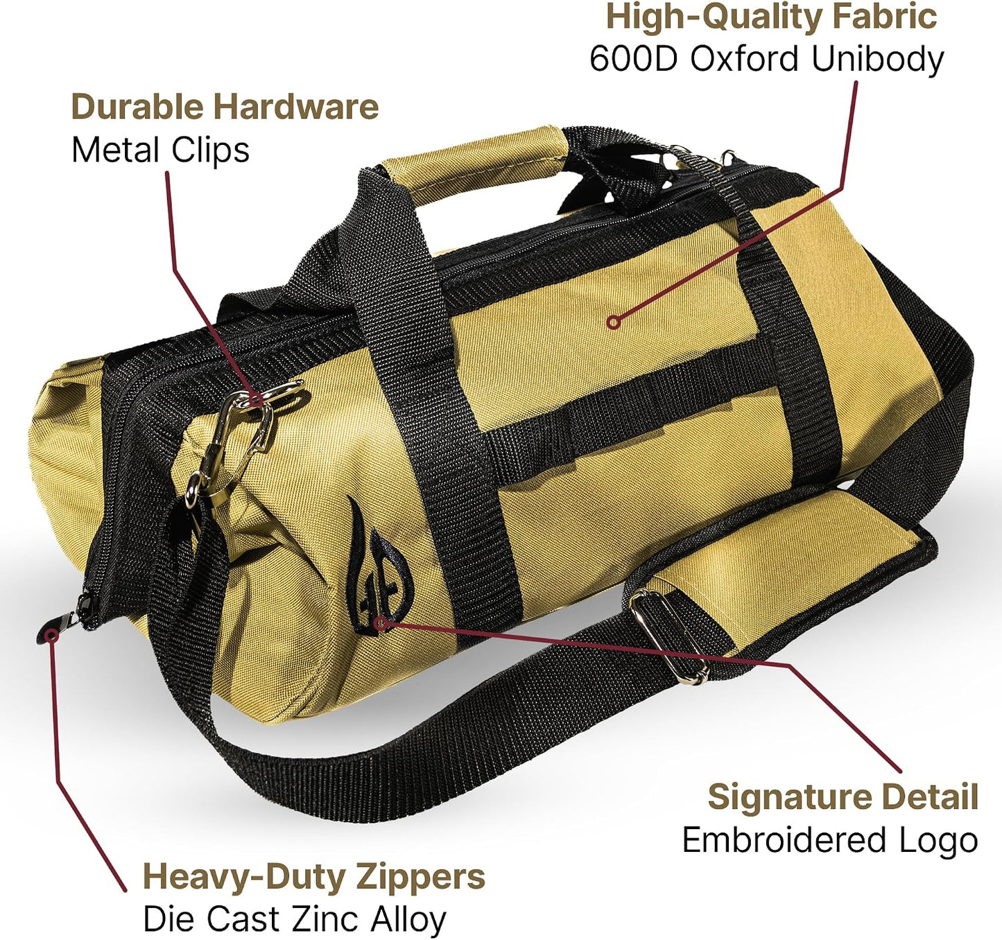 Bolsa herramientas parrilla 18pulg divisor ajustable