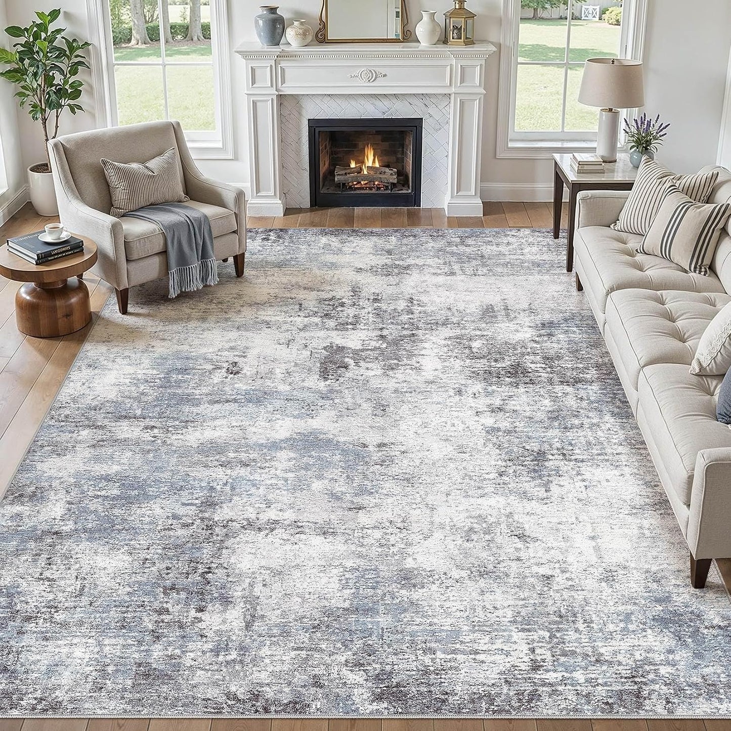 Alfombra 10x14 pulg moderna para sala dormitorio