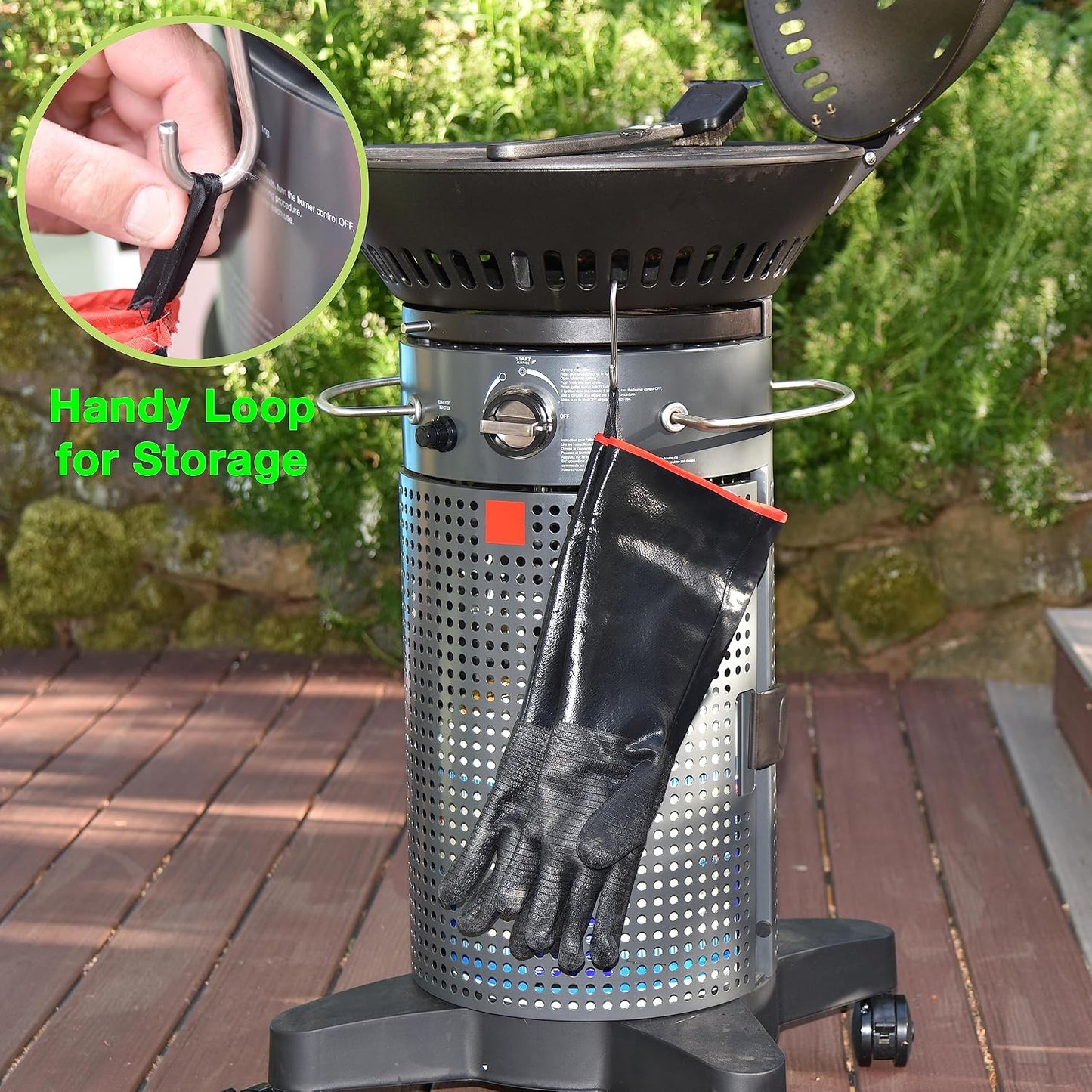 Guantes barbacoa 18pulg negros 932°F