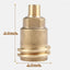 Adaptador manguera gas propano 1/4pulg latón paquete 2