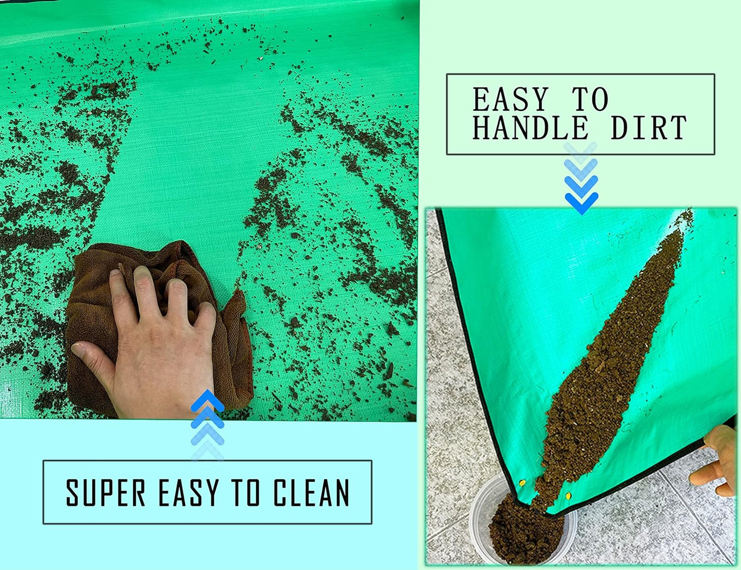 Tapete trasplante plantas grueso impermeable plegable 43