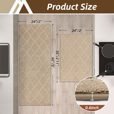 Alfombras cocina 24x36 y 24x60 pulg antideslizantes lavables