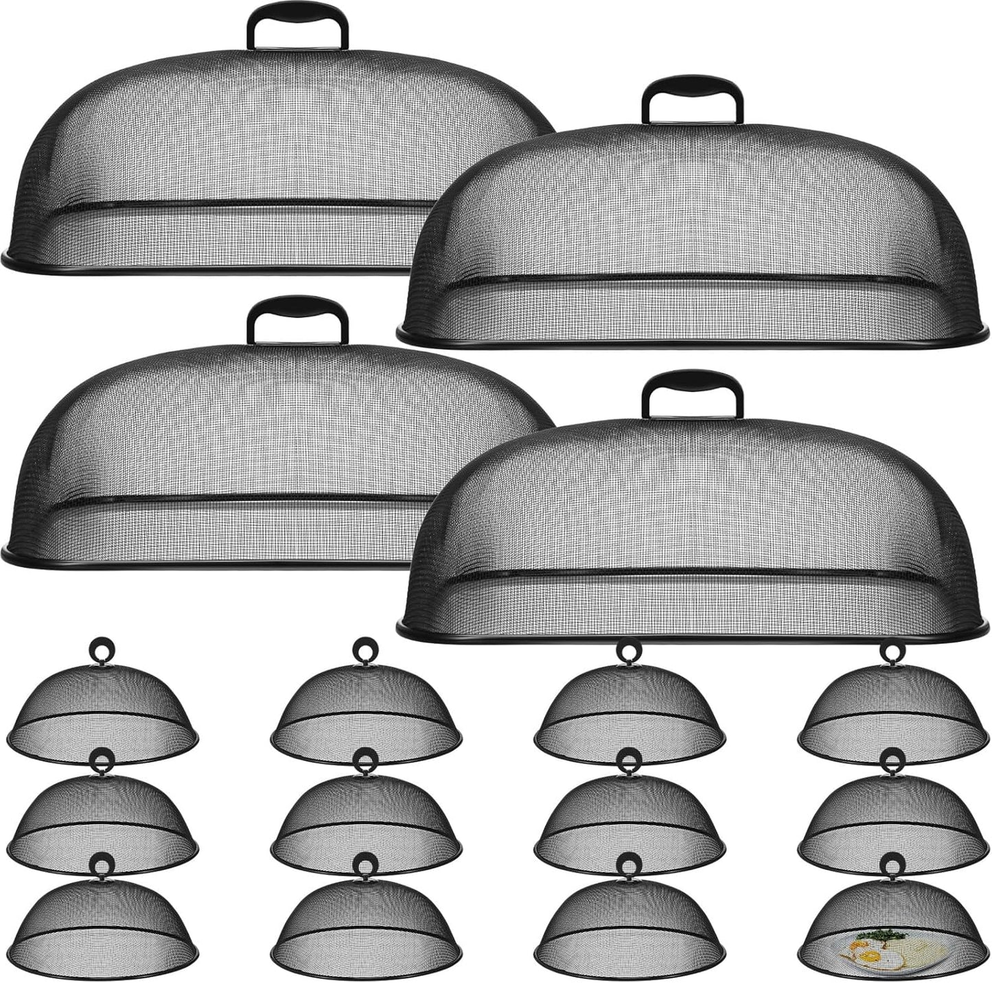 Set 16 Cubiertas Malla Metálica para Alimentos 18.5pulg