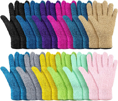 12 Pzas Guantes Microfibra para Limpiar Plantas