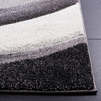 Alfombra área 2.3x4ft gris marfil no pelusa dormitorio entrada