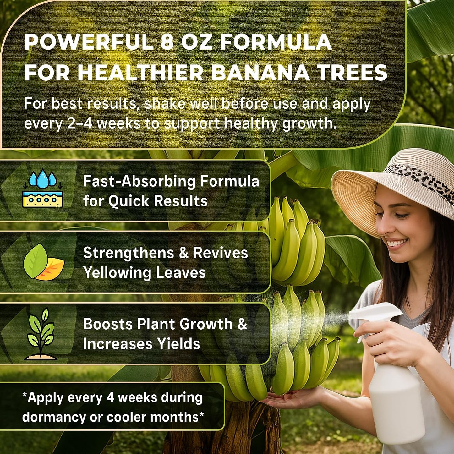 Fertilizante líquido 6-4-6 para árboles de plátano y frutales