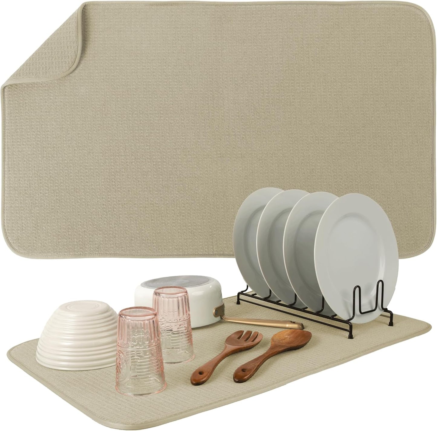 Tapete Secado Platos Microfibra 18x30pulg Jumbo