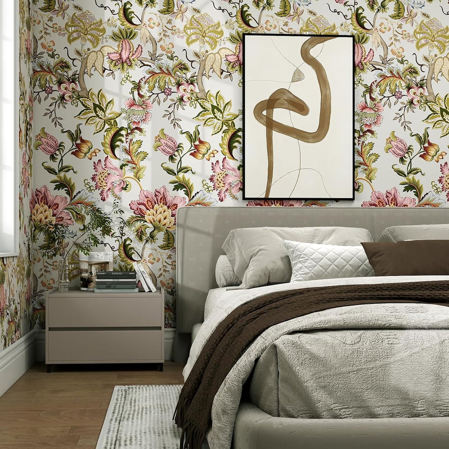 Papel contacto floral vintage 17.3x80pulg autoadhesivo