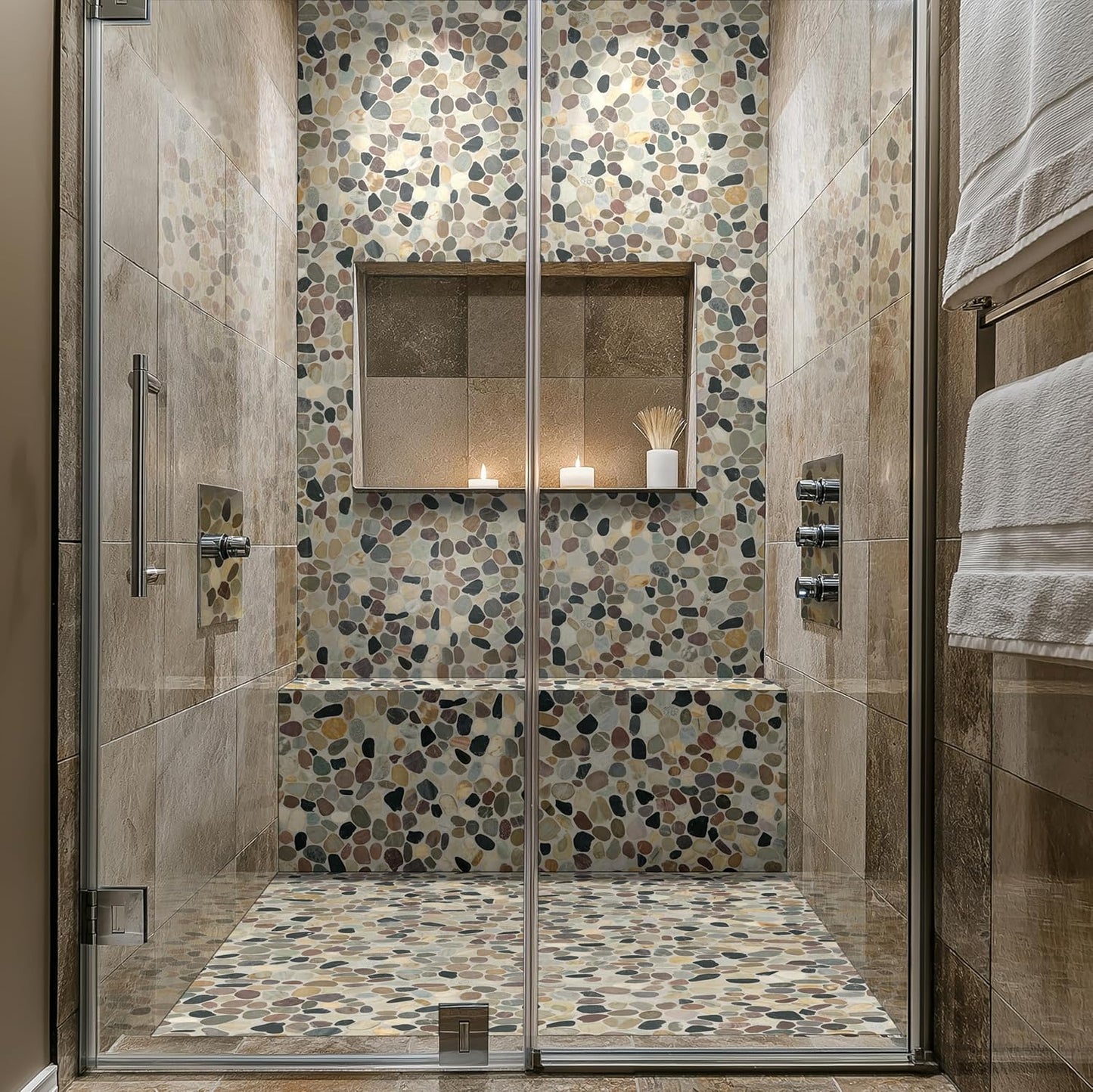 Azulejo Cuarcita para Salpicadura Cocina Baño Pared Ducha