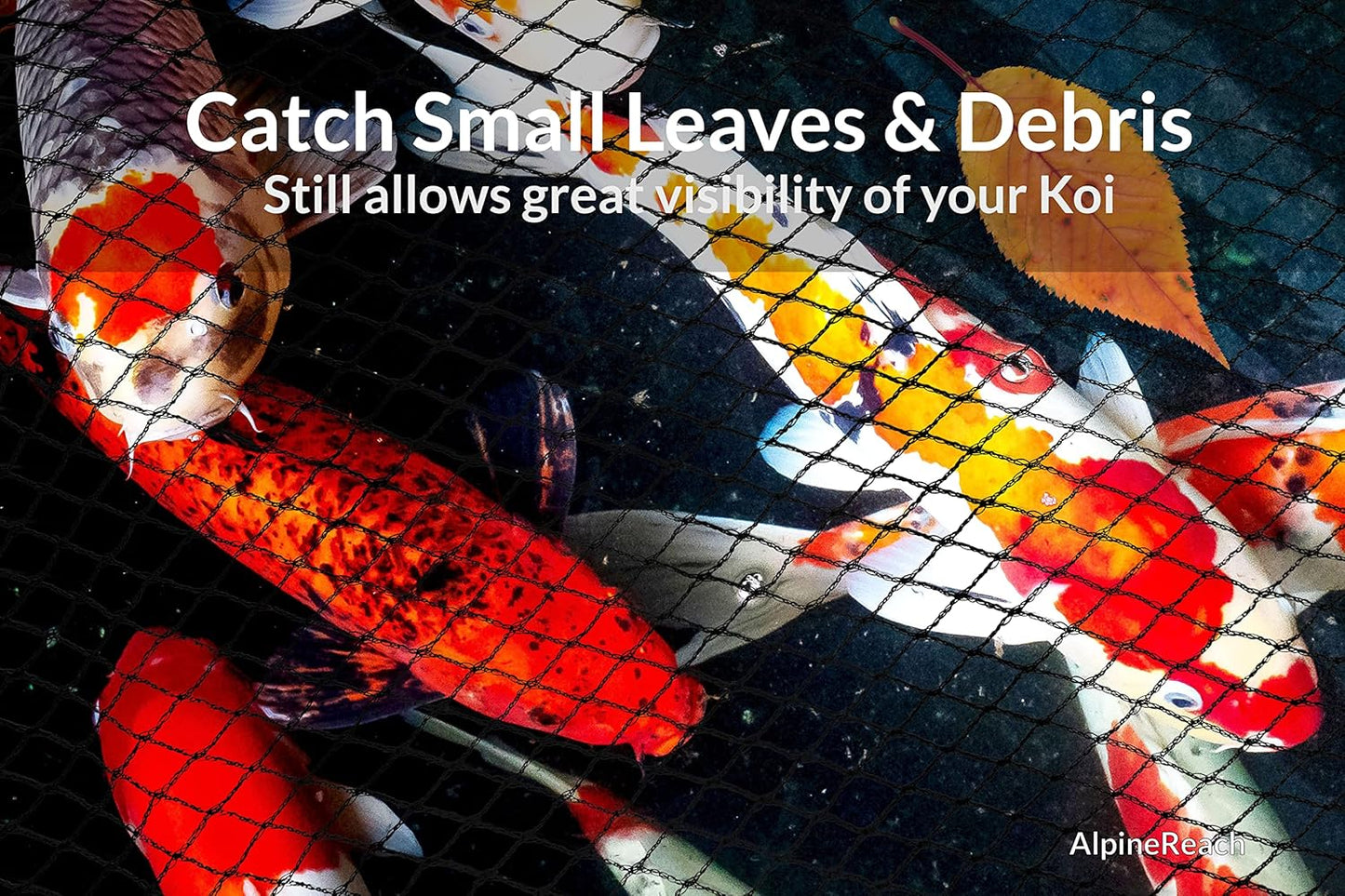 Kit red Koi 7x10ft malla fina protege peces de pájaros y gatos