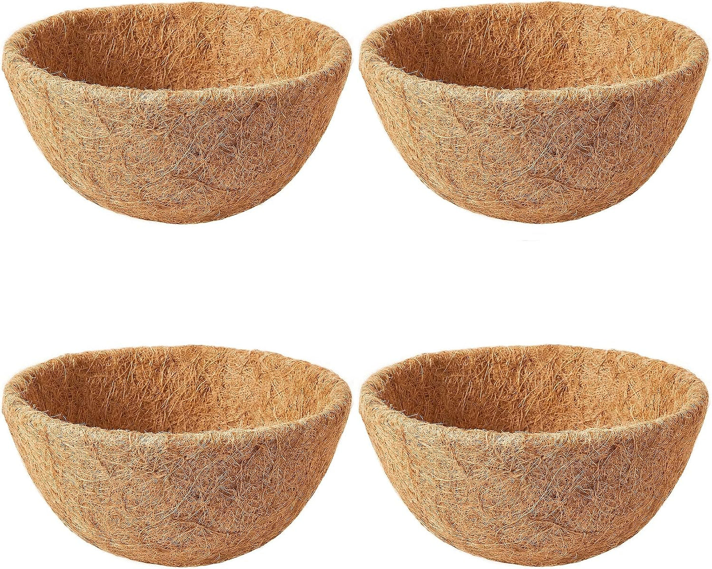 4 Forros Coco 14pulg para Cestas Colgantes Macetas