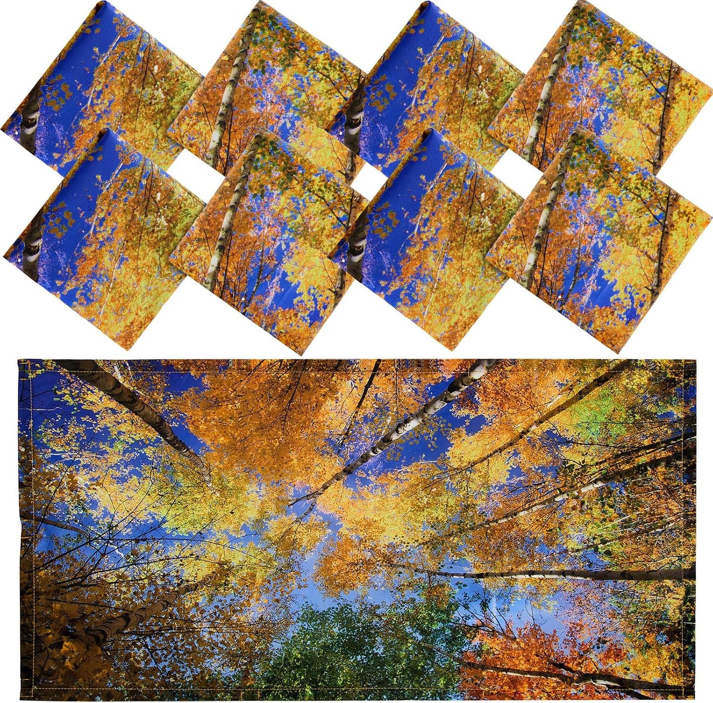 8 Cubiertas Luz Fluorescente 4x2ft Magnéticas Filtro Otoño