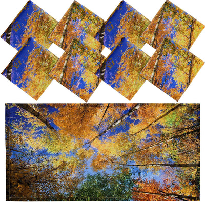8 Cubiertas Luz Fluorescente 4x2ft Magnéticas Filtro Otoño