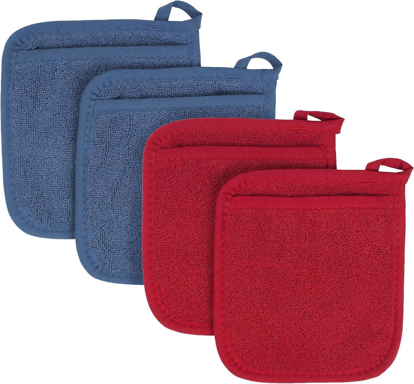 Guante bolsillo rizo algodón duradero ergonómico paquete 4