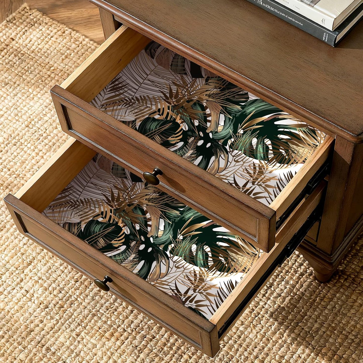 Papel tapiz tropical adhesivo extraíble 17.5x80pulg