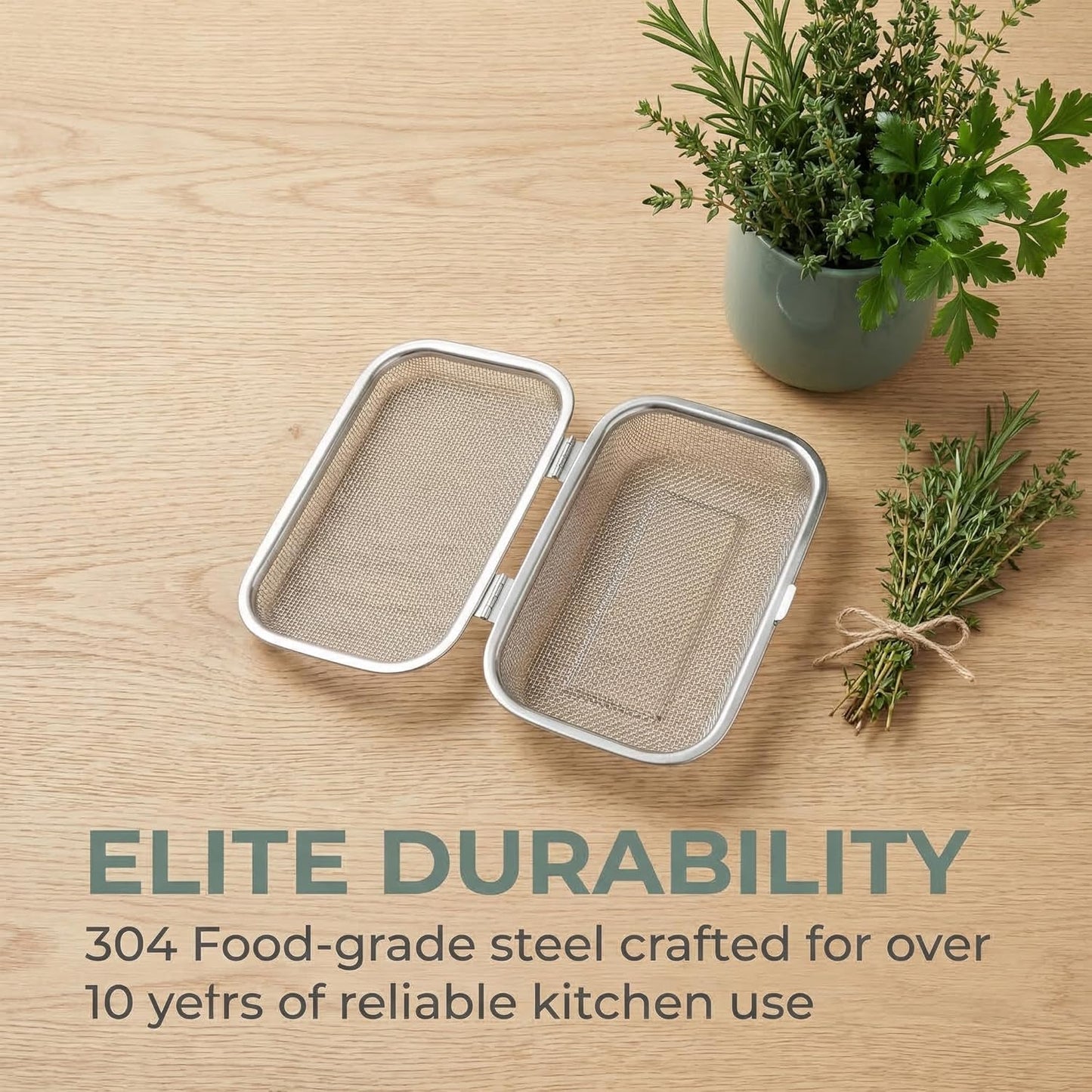 Cesta acero inox 18/8 para lavavajillas 12 mallas resistente