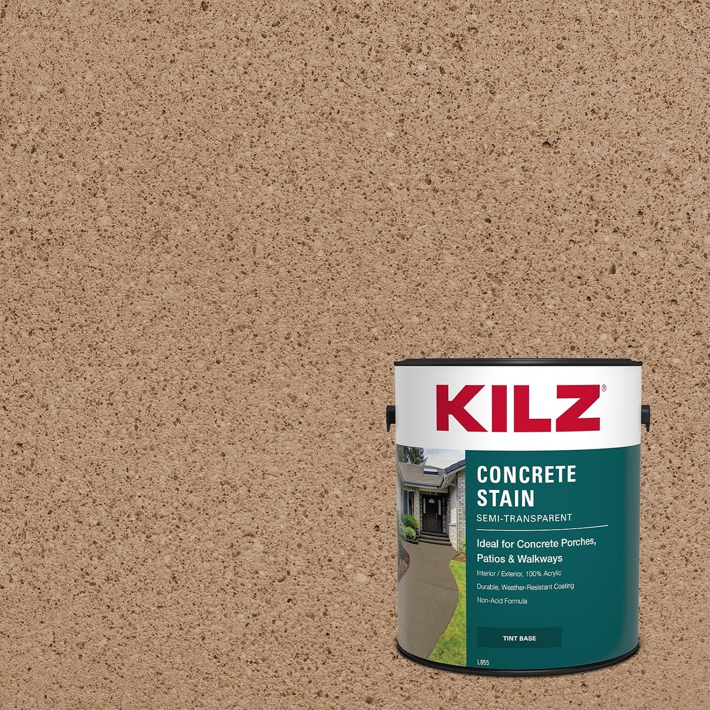 Tinte concreto Adobe Dune 1gal para patios y pasarelas