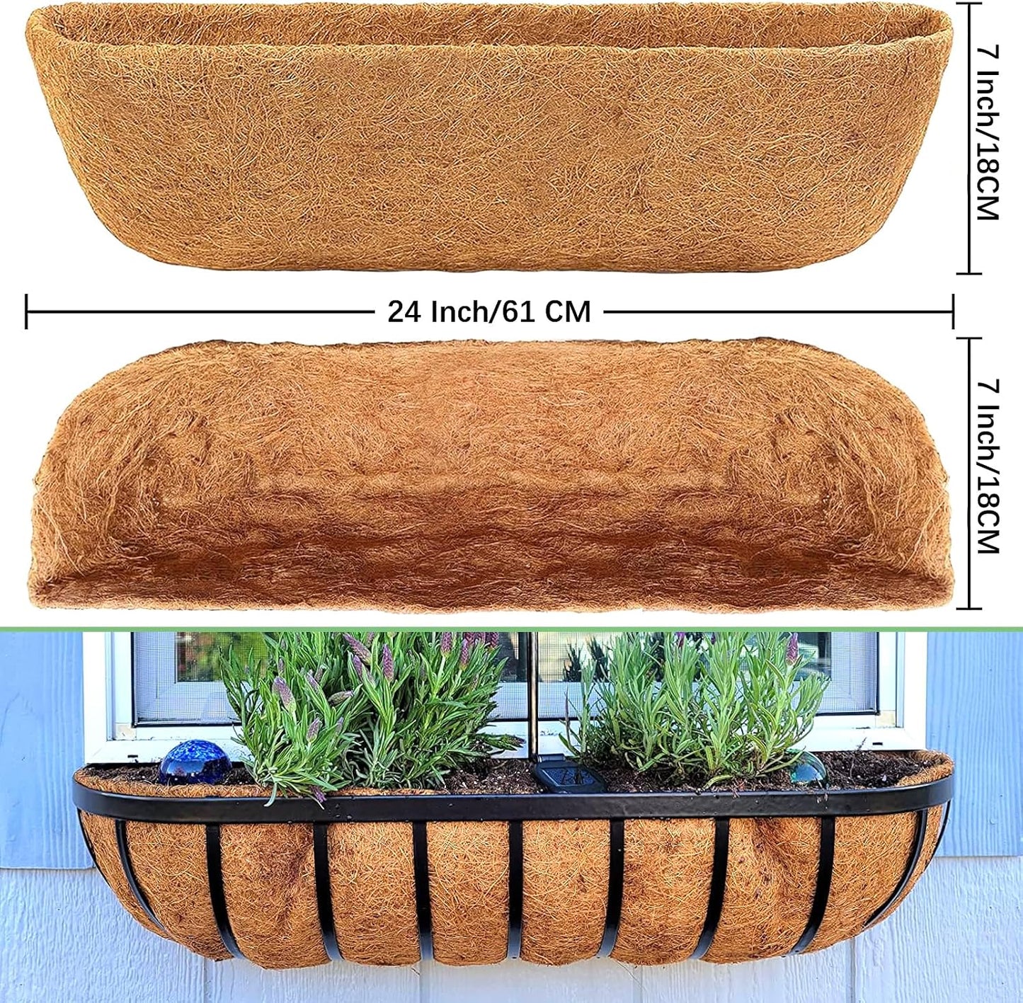 Bolsas coco para macetas 24pulg 100% natural
