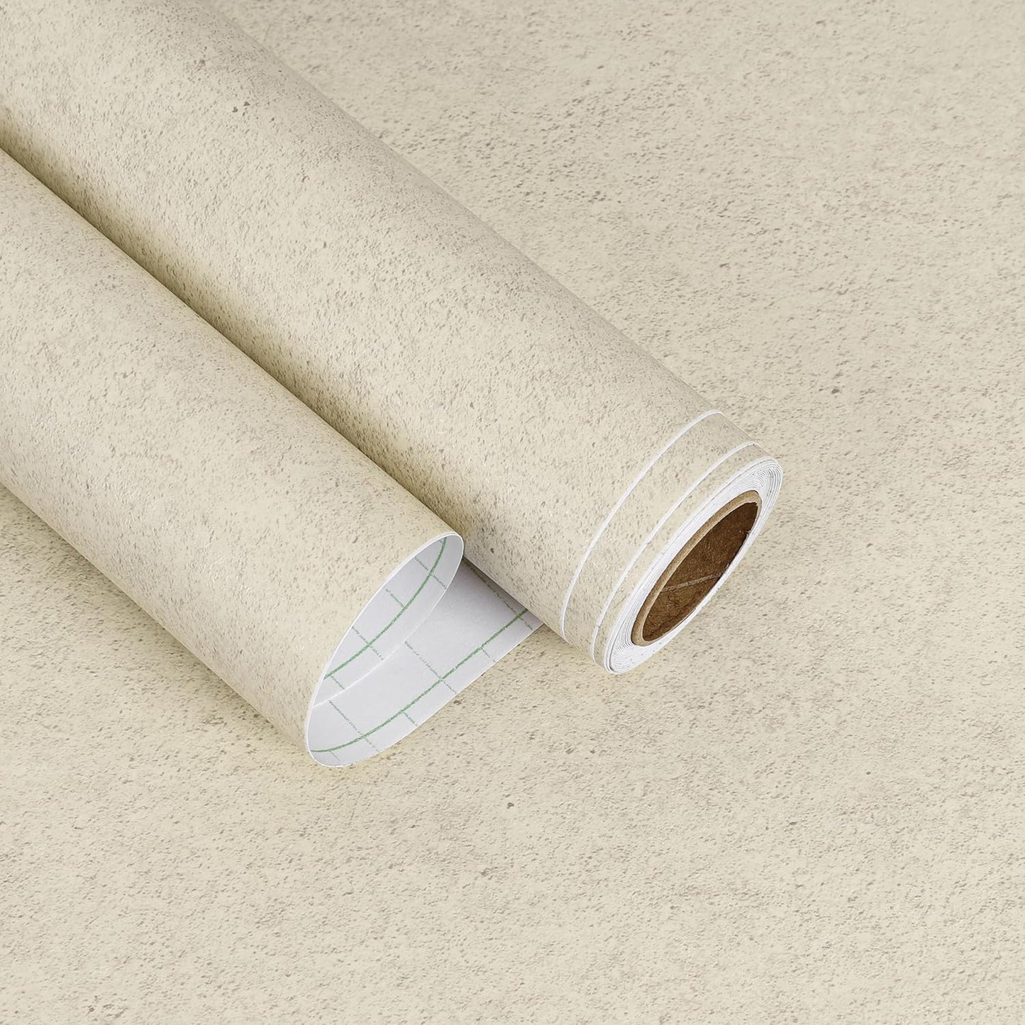 Papel tapiz hormigón beige autoadhesivo 15.7x160pulg impermeable