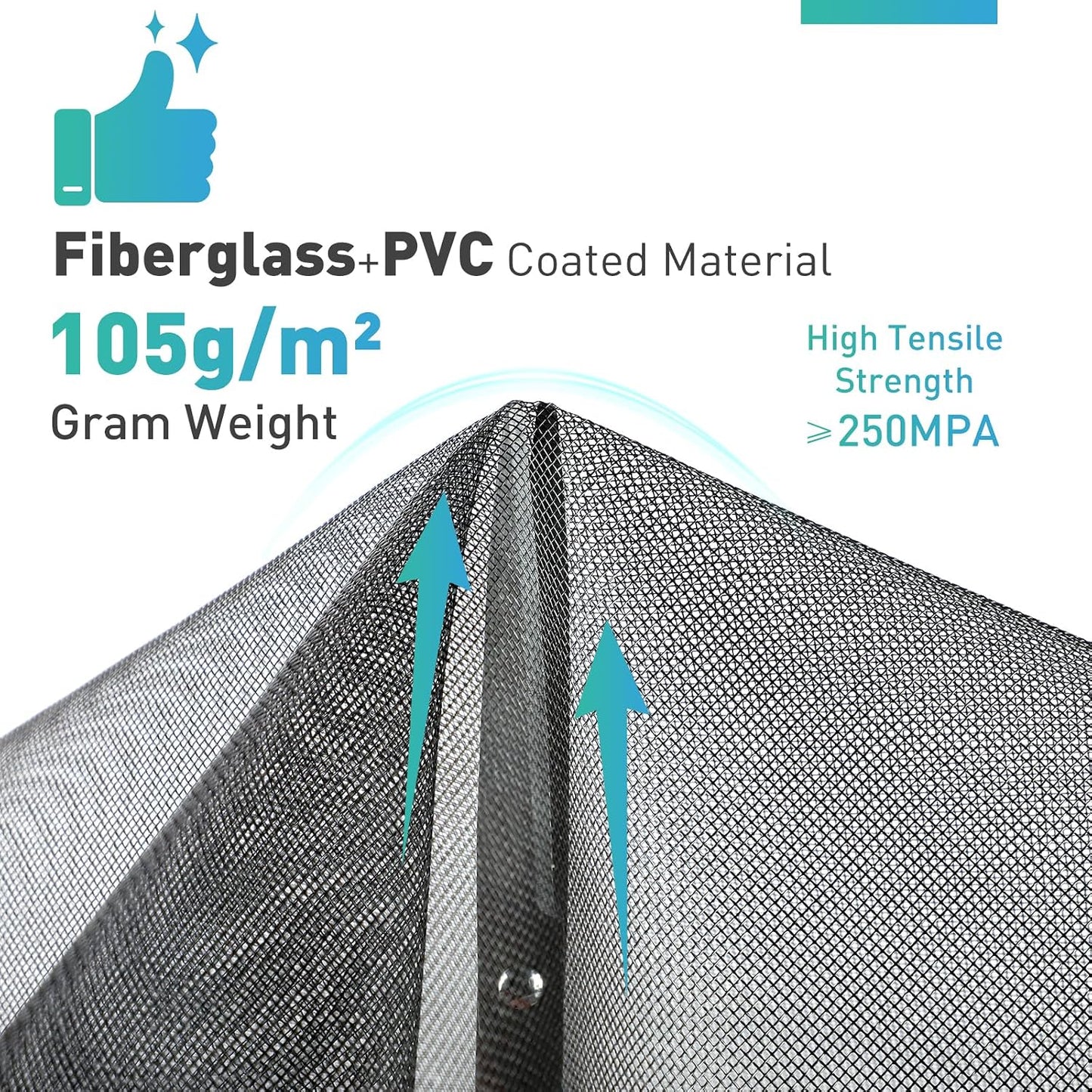 Pantalla puerta ventana 36pulg x100ft malla fibra vidrio negro