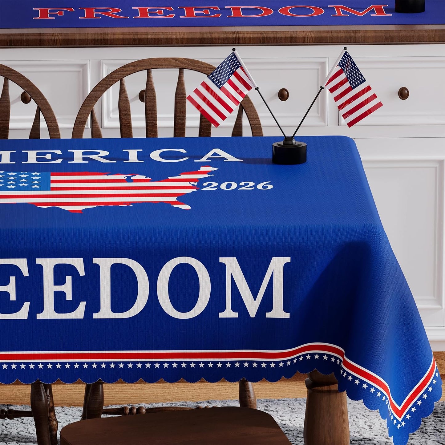 Mantel de aniversario 250 Estados Unidos 52 x 70 rectangular