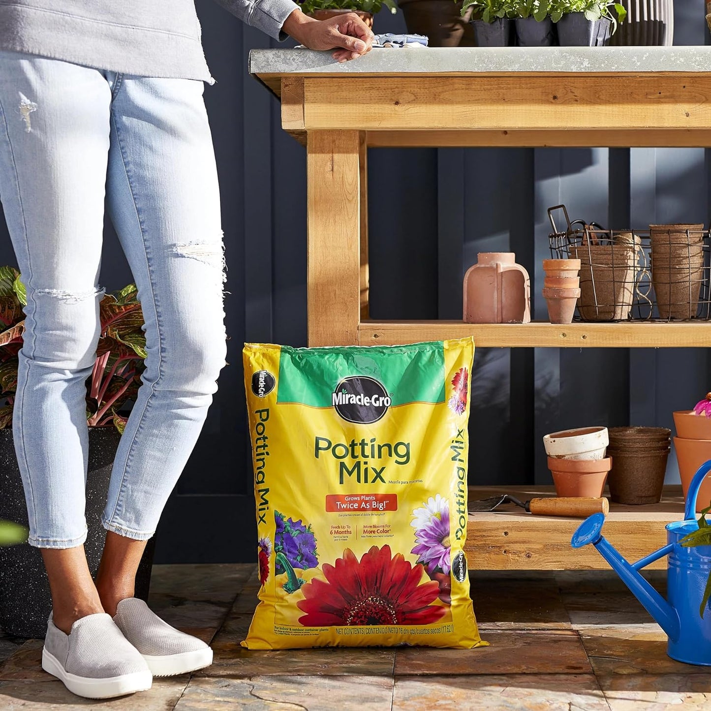 Mezcla para plantar en maceta