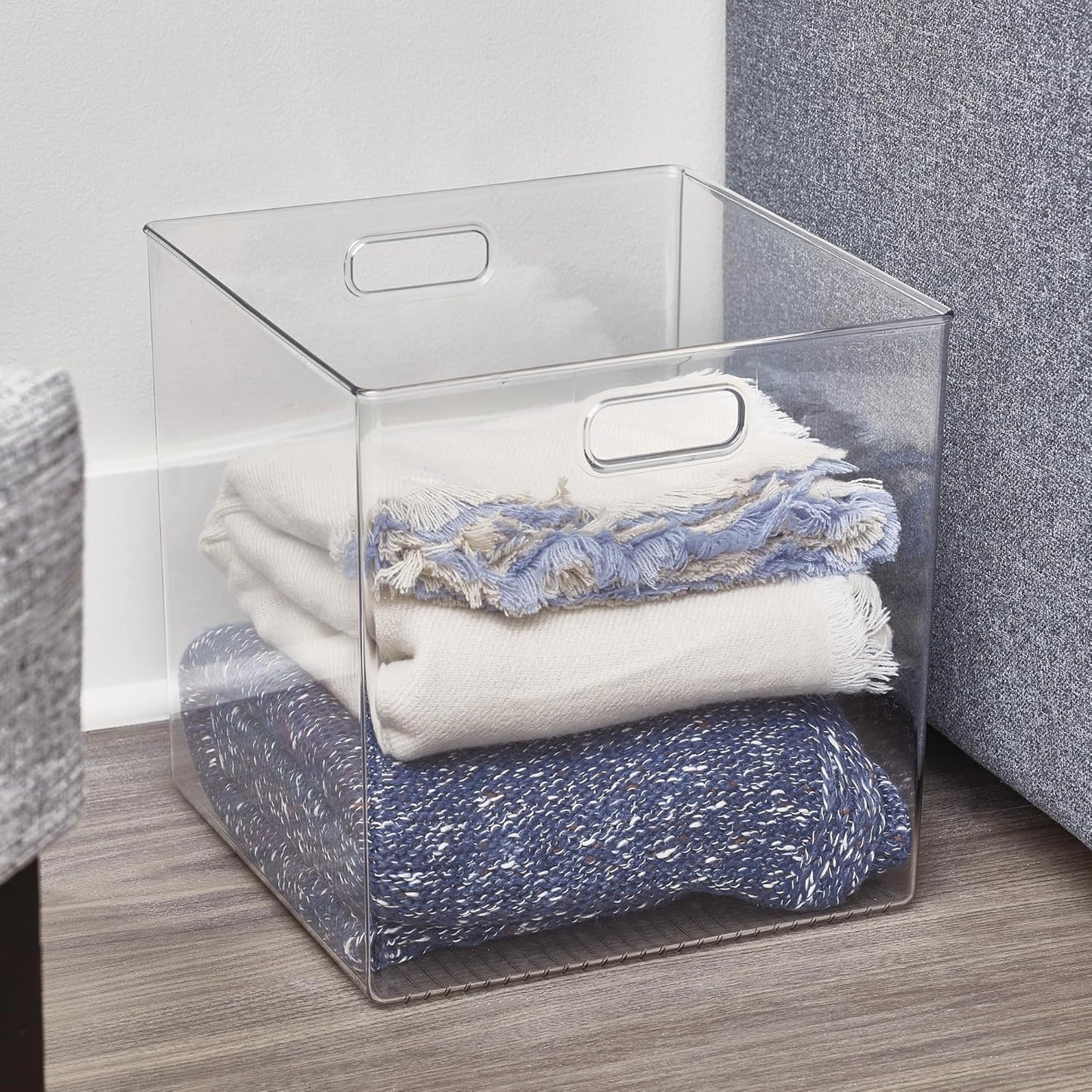 Cubo almacenamiento despensa set 2 transparente