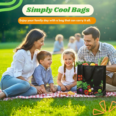 Bolsa reutilizable ecológica 13x12.6pulg plegable resistente