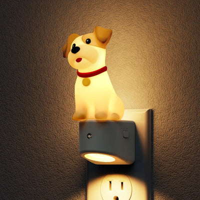 Luz Nocturna 3D para Niños y Perros Schnauzer con Sensor RGB