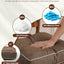 Cojines silla balancín con foam espuma 22x17x5 cm marrón oscuro
