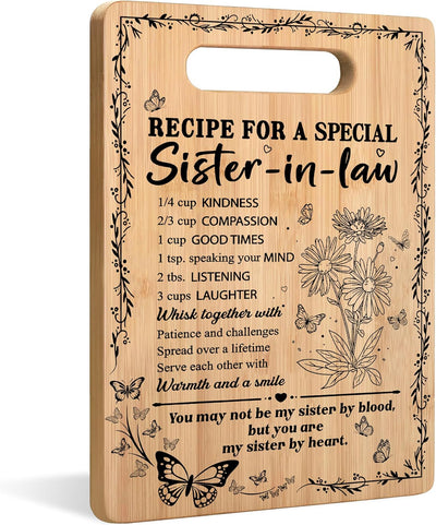 Tabla de cortar decorativa para cuñada