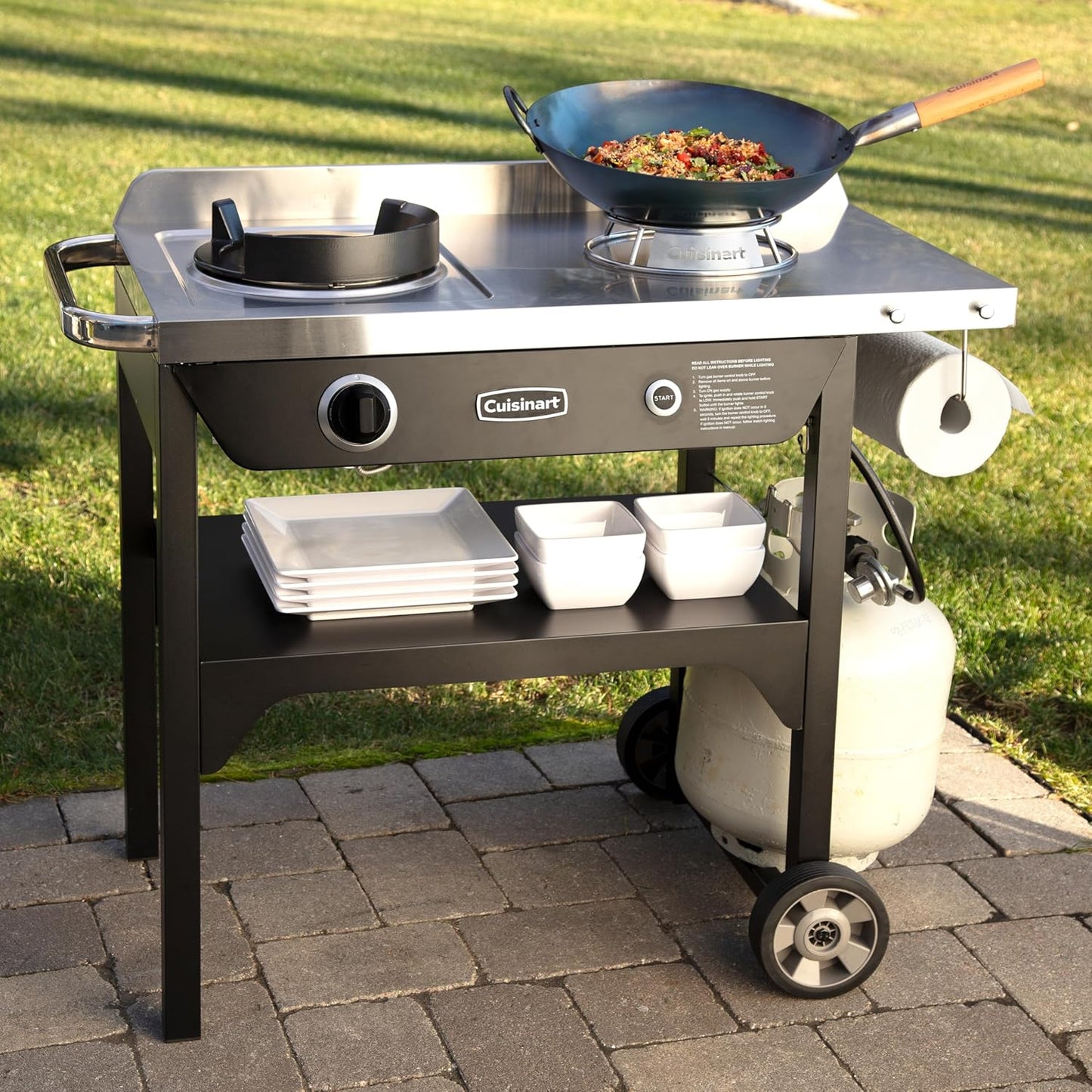 Estante descanso Wok CWA-198 gris