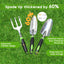 Set 3 Pzas Herramientas Jardín Aluminio Resistente Paleta Rastrillo