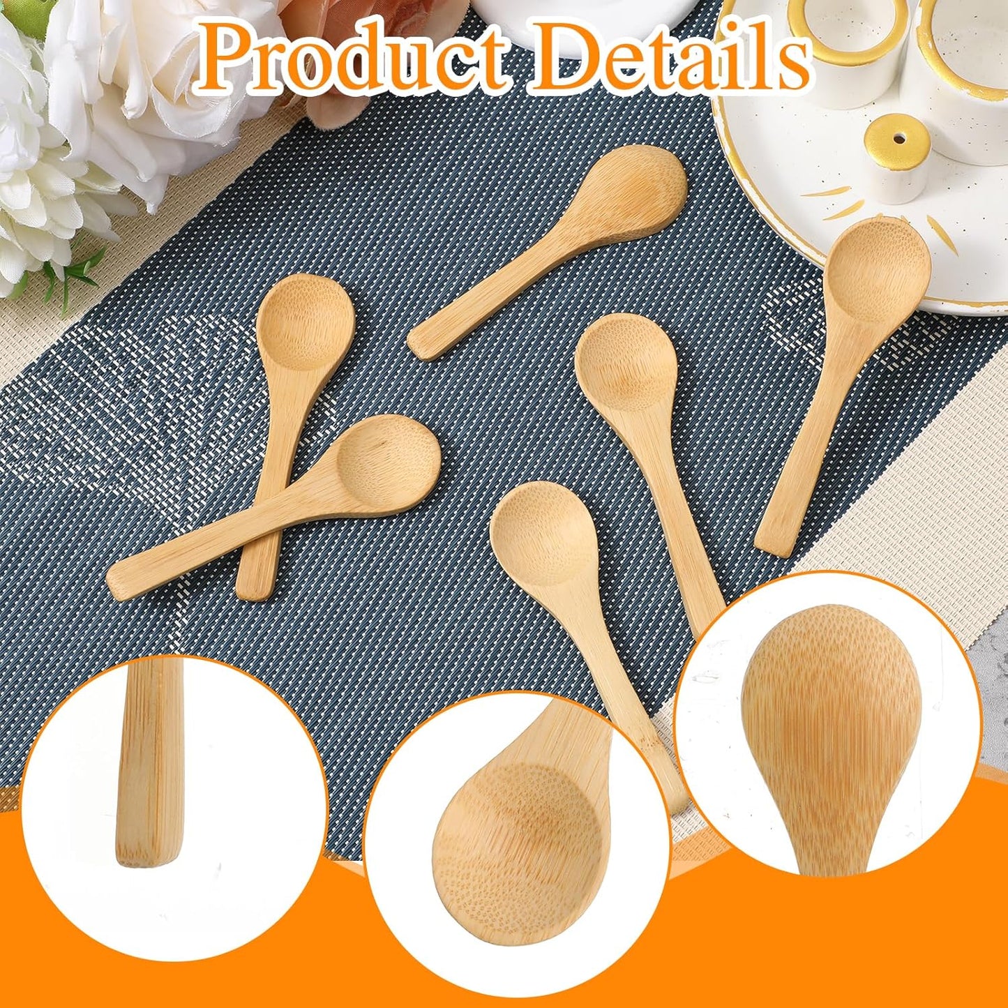 Cucharitas de madera Nogeqi para café, té y especias