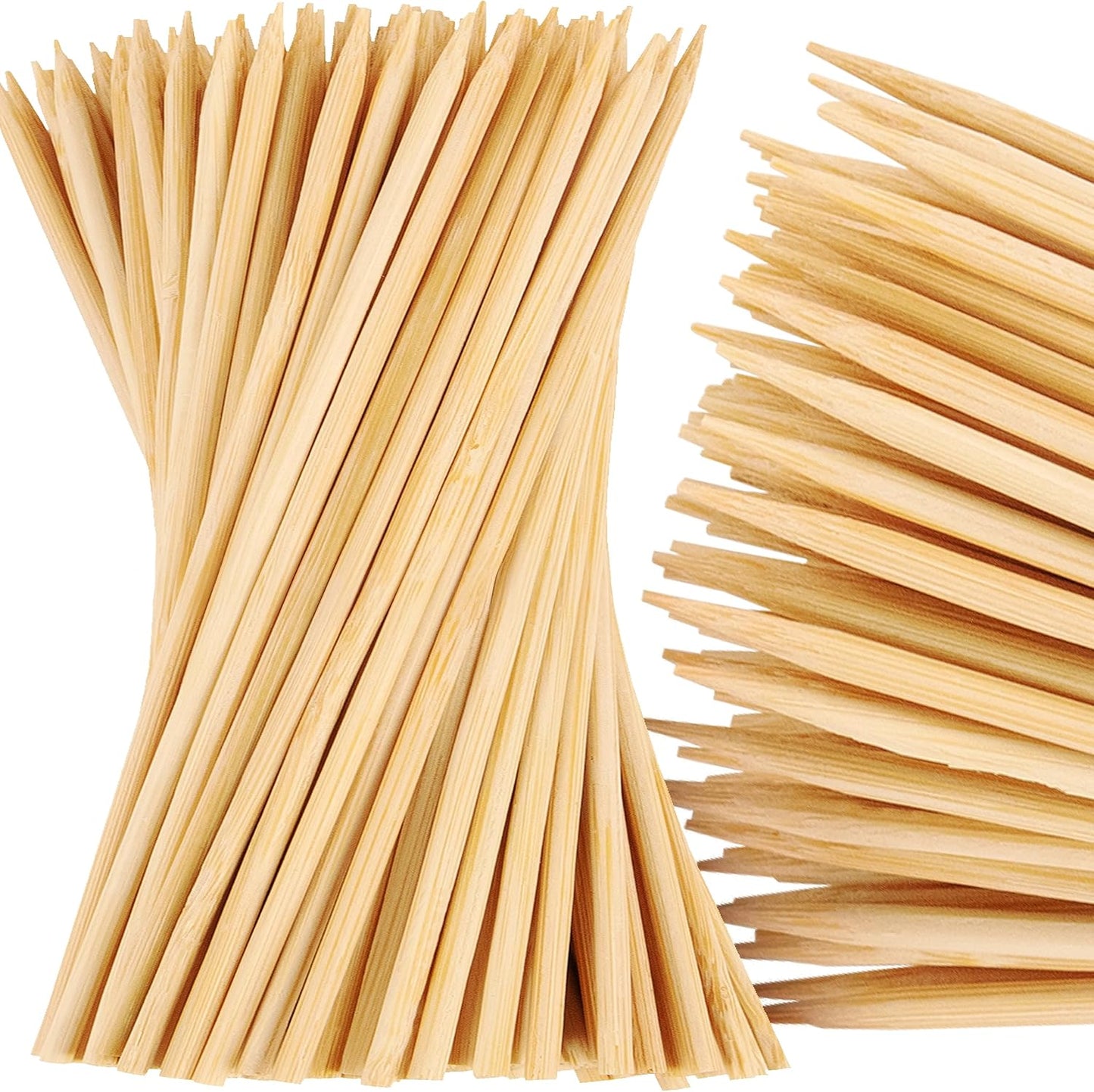 Pinchos bambú XL 6pulg 100uds resistentes para parrilla