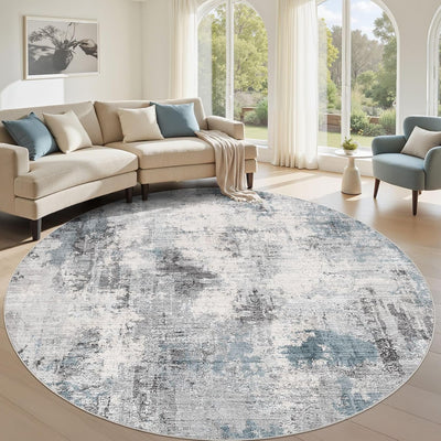 Alfombra redonda lavable 9ft para sala dormitorio comedor