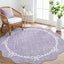 Alfombra redonda 5ft suave antideslizante color morado