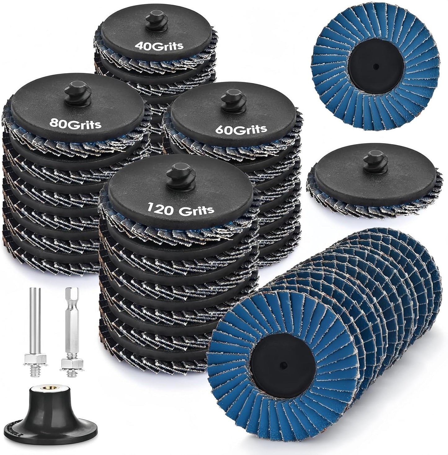 Set 24 Discos Lijar Amoladora 2pulg Grano 40-120