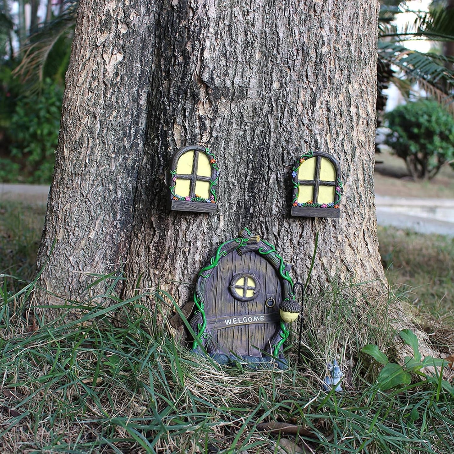 Kit decoración jardín hadas brilla en oscuridad