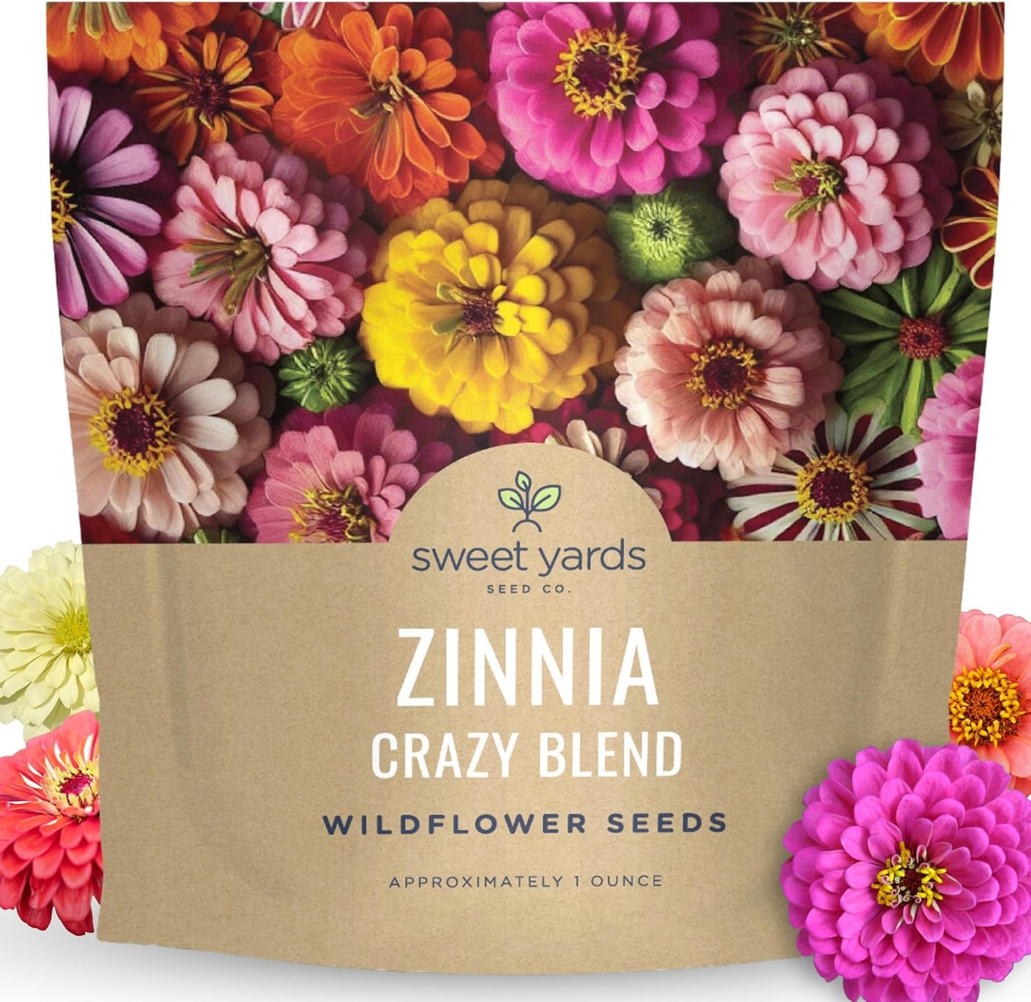 Paquete 4000 semillas Zinnia elegans 1oz