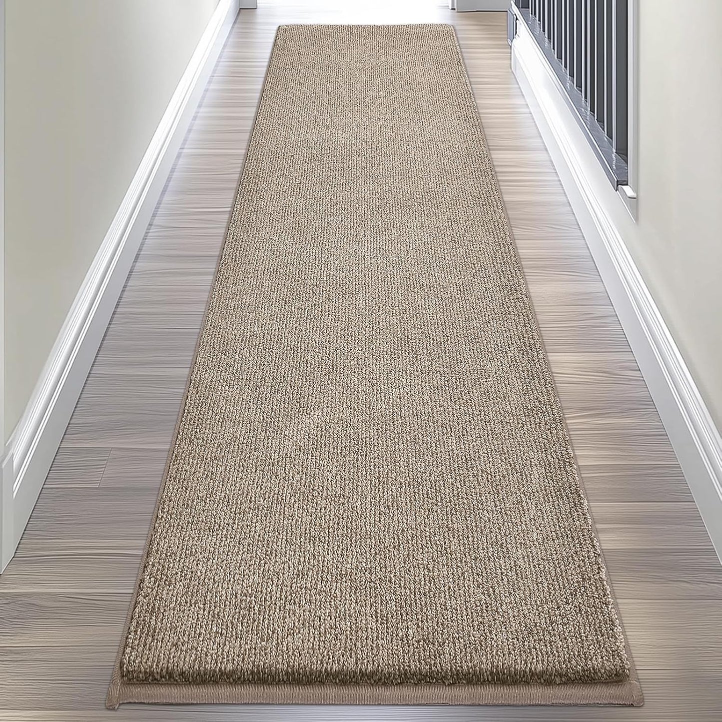 Alfombra pasillera rectangular 24x96pulg antideslizante absorbente